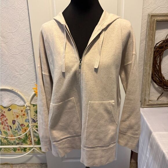 Madewell Cream Zip Up Hoodie. Size S. Excellent Used Condition. - Picture 4 of 6